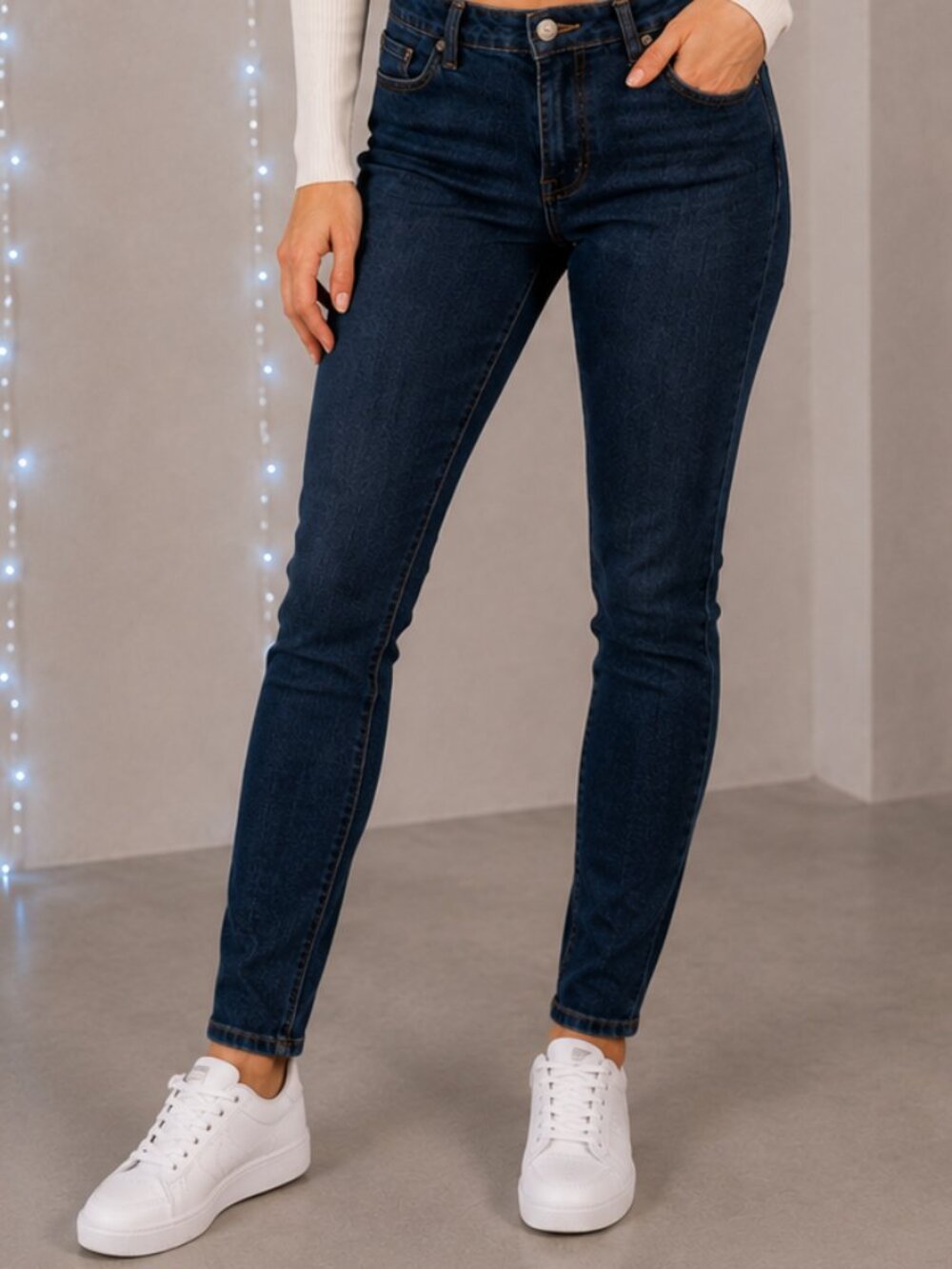 DKNY Jeans Dark Wash Straight Leg Stretch Denim Jeans Size 14
